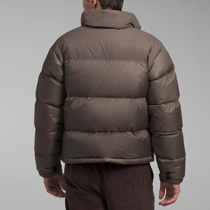 OEM <b>Waterproof</b> Plus Size Winter Coat with Printed Design Custom Men's <b>Padded</b> Coat Leather Bubble Puffer <b>Jacket</b> Warm - Product Image 2