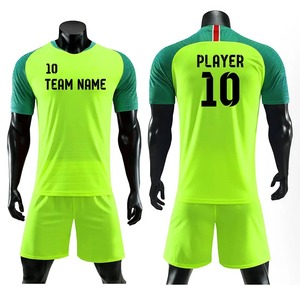 Camiseta de fútbol personalizada por sublimación para hombre, uniformes de fútbol, camisetas de fútbol de Color amarillo y verde, uniforme de fútbol - Product Image 1