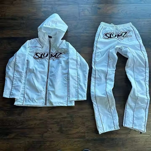 Logotipo personalizado corte perfecto estilo único fabricante superior hombres nylon rompevientos chándales OEM unisex transpirable chándales - Product Image 3