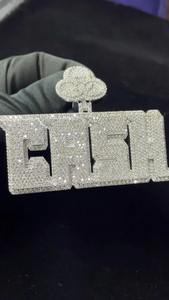 จี้เพชรมอยส์ซาไนต์เงินสเตอริ925จี้ฮิปฮอปของขวัญวันคริสต์มาสของขวัญแต่งงานสำหรับเธอ - Product Image 5