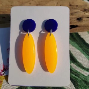 Pendientes de Resina Bordados a Mano, Joyería de Moda de Acero Inoxidable para Mujeres y Niñas, Estilo Clásico para Bodas, Alta Calidad - Product Image 3