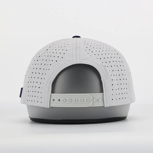 VN, venta al por mayor, logotipo bordado 3D personalizado, Parche de PVC lateral, agujeros cortados a láser impermeables, sombrero de Golf deportivo de 5 paneles, gorra de béisbol de plástico - Product Image 6