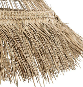 Couverture de parapluie en jonc de mer naturel pour la décoration de station de plage Panneau de toit en chaume tropicale fait à la main du Vietnam - Product Image 1
