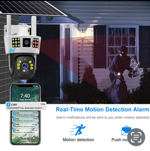 CCTV solar con O2 Simcard Night Vision y aplicación y tarjeta SD PIR Detección de movimiento Proveedor del Reino Unido - Product Image 5
