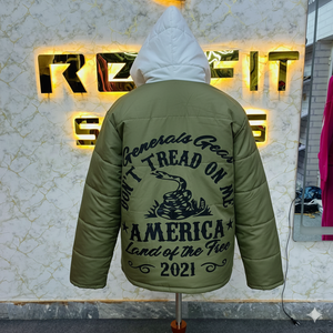 Venta superior Buen material Diseño popular hombres Chaqueta acolchada púrpura Chaquetas de nylon de poliéster para hombres High Street Chaquetas acolchadas para hombres - Product Image 5