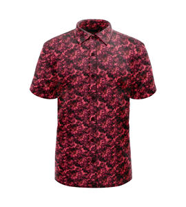 Chemise à manches courtes pour hommes, mélange de polyester léger, confort extensible, commandes personnalisées bienvenue, usine du Vietnam - Product Image 1