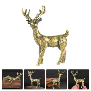 Escultura de reno de Navidad modelo de jardín independiente hecho a mano figura de Reno de latón macizo y estatua perfecta para vacaciones - Product Image 5