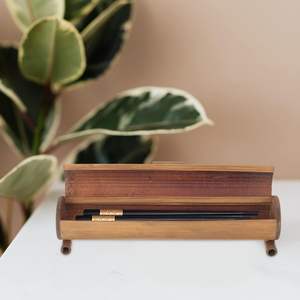 Caja de 2 uds para palillos, organizador de utensilios, cubiertos, bandeja para cubiertos de cocina, soporte para utensilios con tapa, recipiente para utensilios de plata - Product Image 3