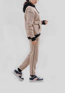 Chándales con estilo para mujer de primera calidad de peso pesado, nuevas sudaderas, pantalones, conjunto 550 y 330 GSM 100%, cuello con capucha de algodón de talla grande - Product Image 5