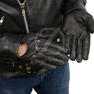 Gants de conduite pour hommes en cuir de qualité supérieure, sangle de poignet réglable, antidérapants, toutes saisons, options personnalisables, fabriqués au Pakistan - Product Image 6