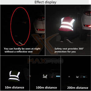 Chaleco Reflectante de Seguridad para Trabajo en Exteriores, Bajo MOQ, Transpirable, de Alta Calidad - Product Image 6