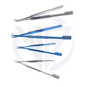 Lame de chirurgie ophtalmique en gros, briseur et support, titane et acier inoxydable, droit et courbé, 2 types d'instruments chirurgicaux - Product Image 2