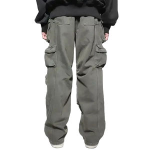 กางเกงคาร์โก้ลำลองผู้ชายปี 2025 ผ้าแคนวาส น้ำหนักเบา ระบายอากาศได้ดี ไม่เป็นขุย เอวยางยืด ดีไซน์ปรับแต่งได้ บริการ OEM - Product Image 5