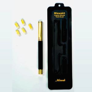 Cepillo de dientes Premium Miswak Black Pen con recambios de plástico Cuidado bucal saludable de lujo de Pakistán Precios especiales al por mayor - Product Image 2