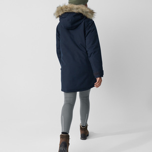 Chaqueta Parkas cálida de invierno de estilo superior con su logotipo Chaqueta Parkas de alta calidad para mujer de colores sólidos al por mayor para la venta - Product Image 2