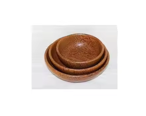 Utensilios de mesa Tazón de madera Restaurante Hotel Uso Estilo japonés Tazón de madera más vendido por Artesanías de media luna - Product Image 6