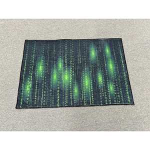 Tapis à code binaire - Tapis imprimé avec motif informatique, tapis à poils doux - Product Image 1