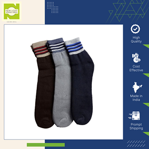 Vente en gros de chaussettes d'uniforme scolaire unisexe en coton mélangé de qualité professionnelle au moins prix du marché du meilleur vendeur indien - Product Image 5