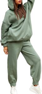 Conjunto de chándal para mujer, Sudadera con capucha de manga larga y pantalones de chándal, conjuntos deportivos de 2 piezas, chándales - Product Image 6