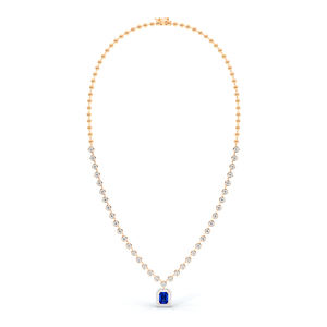 Bague en saphir Winston Cluster de 1,5 carat et diamant de laboratoire de qualité supérieure pour femmes, émeraude et taille ronde, fournisseur en gros - Product Image 4