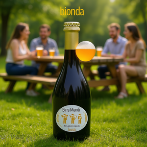 Mandi Lager <b>Light</b> <b>Beer</b> 12 X 0.5L Bottle Pack Pasteurised FVG Alturis - Product Image 3