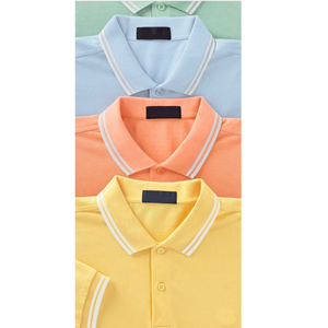 Polo de golf à manches courtes pour homme Tissu tricoté 100% coton personnalisé Marque privée ODM Fourniture Motif solide - Product Image 1