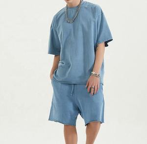 Shorts de jogging de marque été mince à séchage rapide vêtements de sport ensemble pour hommes avec haut à manches courtes et short de sport - Product Image 6