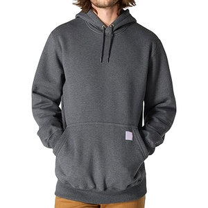 Automne et hiver en gros lavé décontracté solide tissé 350 grammes pull surdimensionné hommes polaire à capuche pull à capuche - Product Image 1