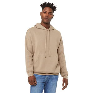 Bella toile 3729 unisexe éponge polaire pull DTM à capuche surdimensionné classiques hommes Ultra lourd sweat à capuche sweats Tan - Product Image 1