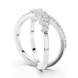 Bague pour femme en diamant de laboratoire de 0,473 carats, clarté VVS-VS EF, or 18 carats, 14 carats, 10 carats et argent 925, or rose, or jaune, or blanc - Product Image 5