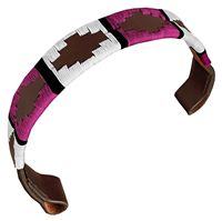 Frontières de tête pour chevaux en cuir européen NIDA de qualité supérieure, marron, embossées, cousues à la main, durables, pour l'équitation