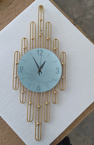 นาฬิกาแขวนผนังขนาดใหญ่สำหรับห้องนั่งเล่นห้องนอนห้องอาหารสำนักงานตกแต่งด้วยโลหะรูปดาวไม่ฟ้อง - Product Image 3