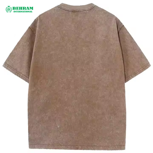 เสื้อยืดผู้ชายคุณภาพสูง ผ้าฝ้ายฟลีซ 100% เป็นมิตรกับสิ่งแวดล้อม แห้งเร็ว ทรงหลวม แขนปกติ พิมพ์ลายดิจิทัล - Product Image 2