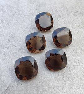 หินควอทซ์สโมควีทซ์ขนาด10มม. ทรงเหลี่ยมเพชรพลอยหลวมหินควอทซ์กึ่งมีค่าสำหรับทำเครื่องประดับ - Product Image 5
