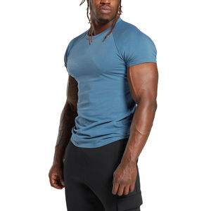 Men's Summer Fitness Gym High Quality Men's Gym <b>T</b>-<b>Shirt</b> Custom Print Slim Fit <b>Muscle</b> Design Knitted Cotton New & Stylish - Product Image 4