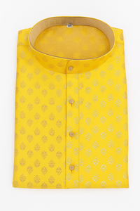 Kurta de fête de mariage pour hommes, vêtement traditionnel indien vintage fait à la main en coton de qualité supérieure - Product Image 3