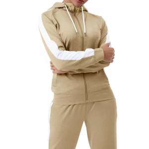 Conjunto Deportivo de Invierno para Mujer de Alta Calidad, con Cremallera, Pantalones Holgados de Cintura Alta Elástica y Top, Dos Piezas - Product Image 5