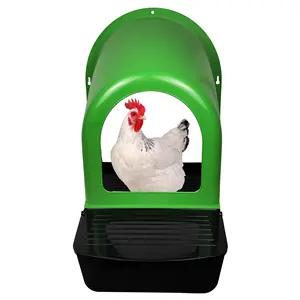 Оборудование для поднятия цыплят, несущая гнездовая коробка для кур, настенный монтаж, пластиковая Высококачественная корзина из материала и дна с крышкой для яиц