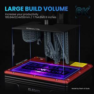 For ELEGOO Mars 4 Max 6K Resin 3D <b>Printer</b> Automatic Industrial/Dental/Medical <b>Card</b>/Jewelry <b>Printer</b> Sla/Slm/Dlp Moldings Used - Product Image 5