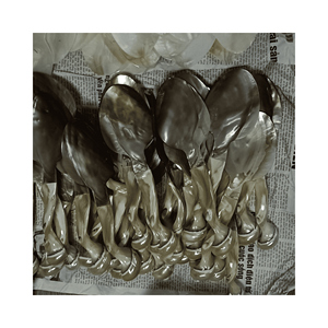 ช้อนหอยมุกหรูหราสำหรับจานอาหารทะเลและบาร์หอยนางรมวัสดุเปลือกแท้ผลิตในเวียดนาม - Product Image 2