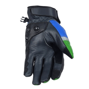 Diseño Premium Moto Azul Cuero Kevlar Touring Street Road Carbon Pantalla táctil Motocicleta Auto Racing Wear Guantes - Product Image 3