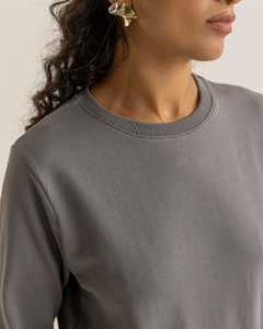 Sudadera Clásica Gris con Cuello Redondo, Manga Larga, Estilo Casual con Bolsillo Tipo Canguro, Corte Holgado, Estilo Urbano Personalizado - Product Image 6