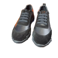 Chaussures de marche pour hommes en cuir véritable, style espadrilles basses urbaines, légères, confortables et de haute qualité, à lacets