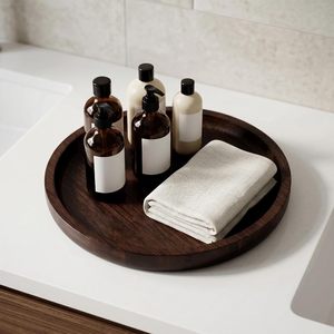 ถาดเสิร์ฟไม้เนื้อแข็งสำหรับเค้ก ของหวาน ผลไม้ และขนมขบเคี้ยว - Product Image 3