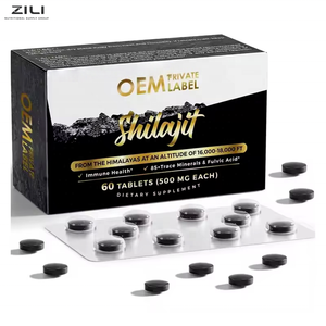 Tabletas de Shilajit Puro al Por Mayor OEM, Tabletas de Resina de Shilajit 100% Naturales, Ricas <span class=keywords><strong>en</strong></span> Minerales, Potenciador de Energía - Product Image 1