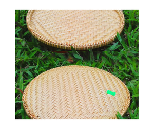 ตะกร้าหวายไม้ไผ่สานธรรมชาติถาดข้าวทรงกลมขนาดใหญ่ทำด้วยมือจากเวียดนาม - Product Image 1