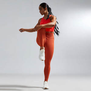 Commande en gros Leggings personnalisés pour femmes collants respirants taille haute pantalons d'entraînement extensibles pour la course et la salle de sport - Product Image 3