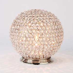 Bougeoir perlé en cristal pour centres de table Pilier en or/nickel Métal Luxe 5 Taille 50 Or Argent Plaqué Style Européen - Product Image 2