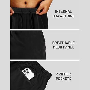 Pantalones cortos de natación para hombre con cintura elástica de secado rápido de verano al por mayor - Product Image 5