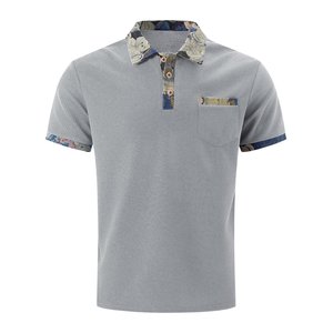 เสื้อเชิ้ตแขนสั้นลำลองไซส์ใหญ่สำหรับผู้ชาย คอปกแบบเป็นทางการ ลายทาง มีกระเป๋า ผลิตจากผ้าถัก เป็นมิตรกับสิ่งแวดล้อม จากผู้ผลิตโดยตรง - Product Image 1